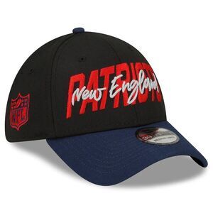 New England Patriots New Era NFL 39THIRTY Flex Hat - Black Navy L/XL Brand New